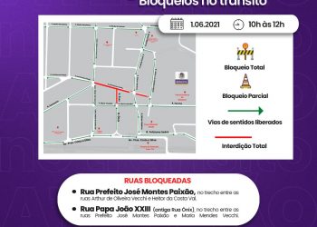 Trânsito de Mesquita terá interdições nos dias 1º e 8 de junho