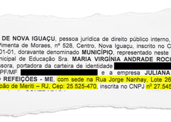 Empresa que fatura alto com merenda escolar na Baixada já apresentou quatro endereços desde 2018 e não é encontrada em nenhum deles