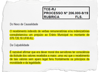 Servidores de Itaguaí terão de devolver R$ 3,6 milhões aos cofres da Prefeitura