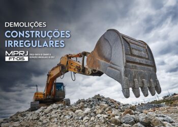 GAECO/MPRJ e Seop realizam operação para demolição de construções irregulares nas margens da Linha Vermelha