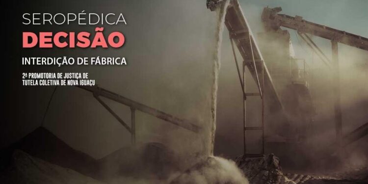 MPRJ obtém interdição de fábrica de cimento que funcionava irregularmente em Seropédica