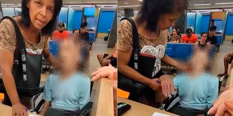 Samu informou que o idoso que foi levado por uma mulher a um banco já estava morto há duas horas.