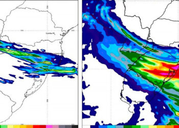 Inmet prevê chuvas intensas no Rio Grande do Sul a partir de sexta-feira (10).